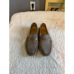 Moreschi Made in Italy Perforated Leather Loafers Men’s 8.5 Apron Toe Slip-On